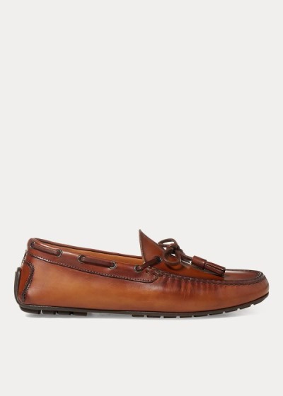 Mocasines Ralph Lauren Hombre Marrom - Burnished Calf Harold - EOSGA3618